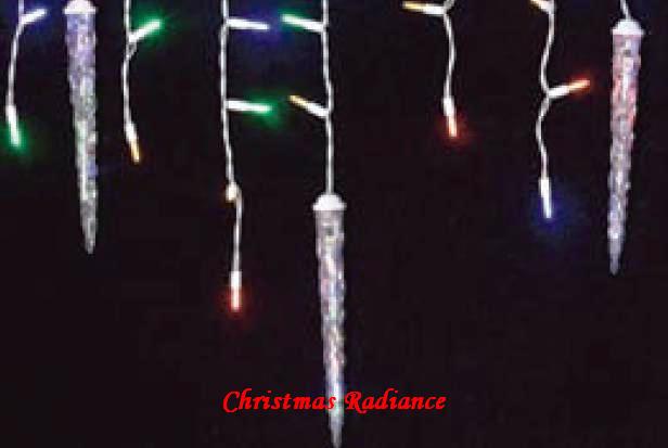 New Gemmy Sparkle 5 LED COLOR Changing Icicle Light Show String of Lights eBay