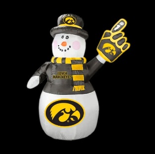 7ft Inflatable NFL Iowa Hawkeyes Snowman Picture