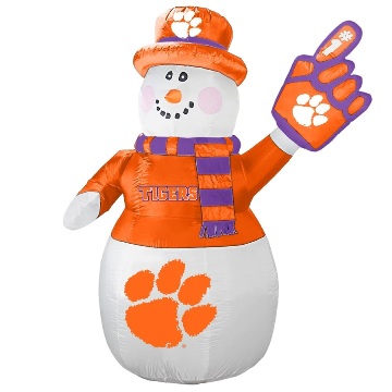 7ft Inflatable NFL Clemson Tigers Snowman Picture