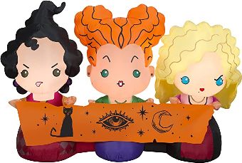 5ft Gemmy Airblown Hocus Pocus Sisters Halloween Inflatable